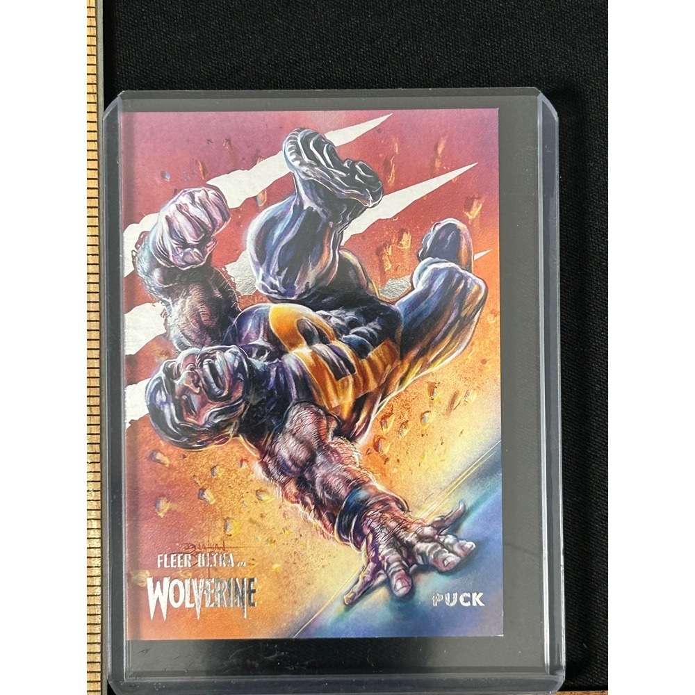 1995 Fleer Ultra Wolverine‎ PUCK Trading Card Marvel Comics NM-MT